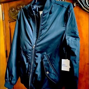 Mens Small Bomber Jacket - Bkack